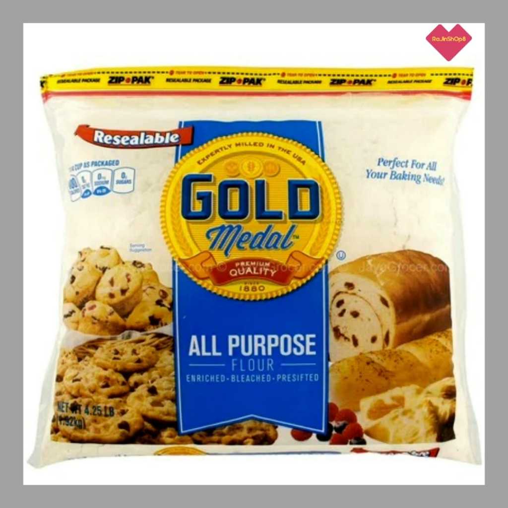 Gold Medal All Purpose Flour with Resealable Bag Zip Lock, 1.92kG