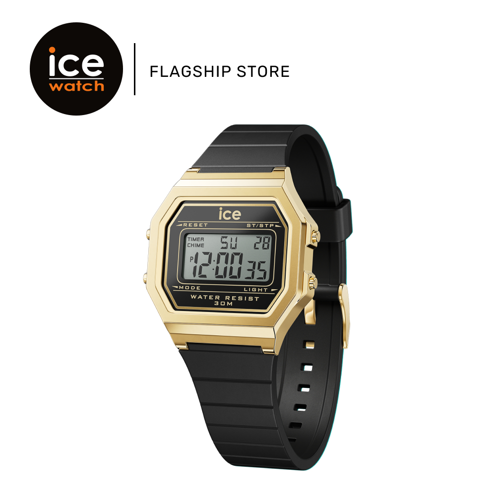 Ice-Watch ICE Digit Retro - Black Gold (Small) [022064] | Silicone | Casual