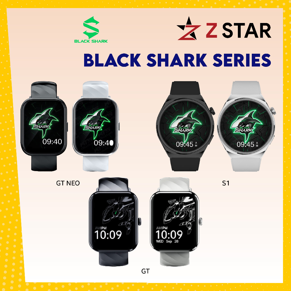 [ORI] Black Shark SmartWatch GT S1 GT NEO (3 Outputs, Simultaneous Devices Charging, Smart & Secure) 1 Year Warranty