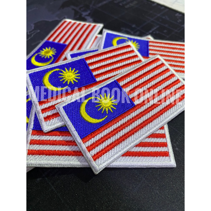 Patch Bendera Malaysia & Negeri Iron On (5cm x 2.5cm) & (7.5cm x 4cm)