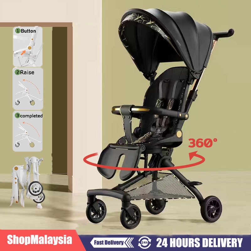 Baby stroller Lightweight Foldable Stroller Two-way swivel seat Stroller