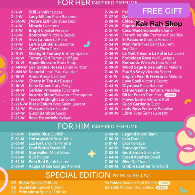 GWP [NOT FOR SALE] PERFUME PARADISE TRIAL 3ML