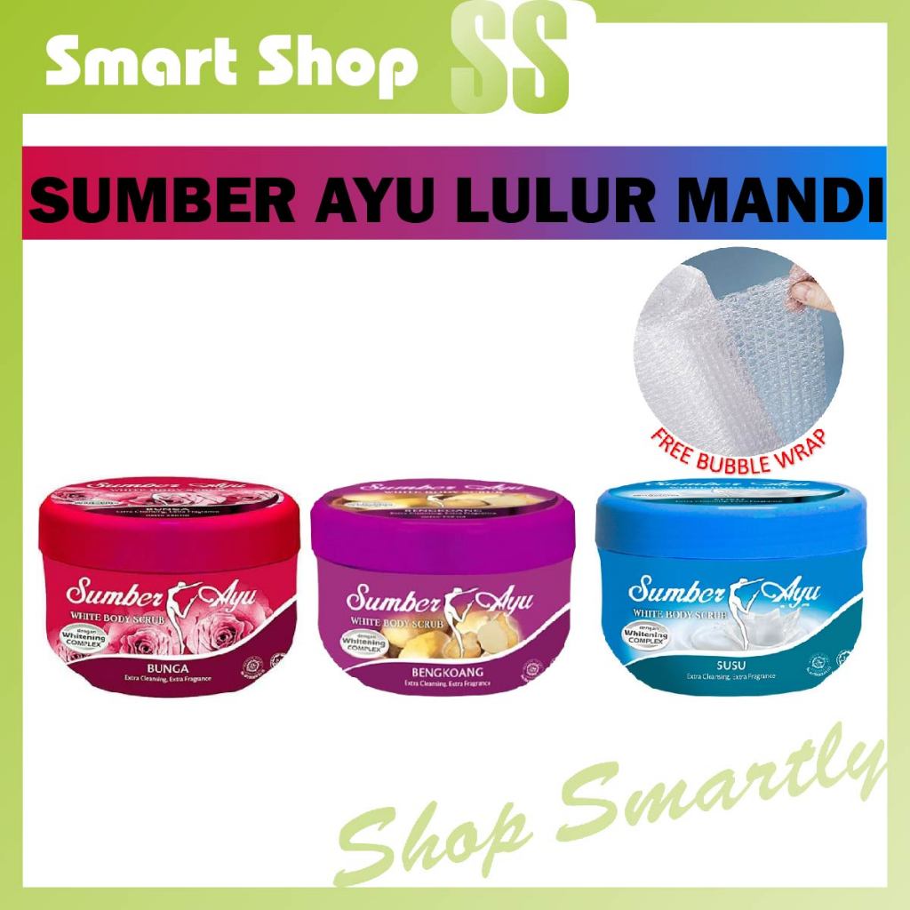 Sumber Ayu Lulur Mandi 250g (Bengkoang/Susu/Bunga)