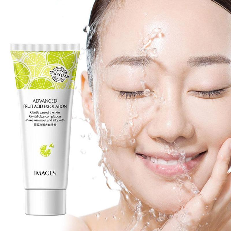 Fruit Acid Purifying Peeling Gel Exfoliating Facial Scrub Skincare / Gel Gosok Muka dan Pengelupasan Kulit Mati Pencuci