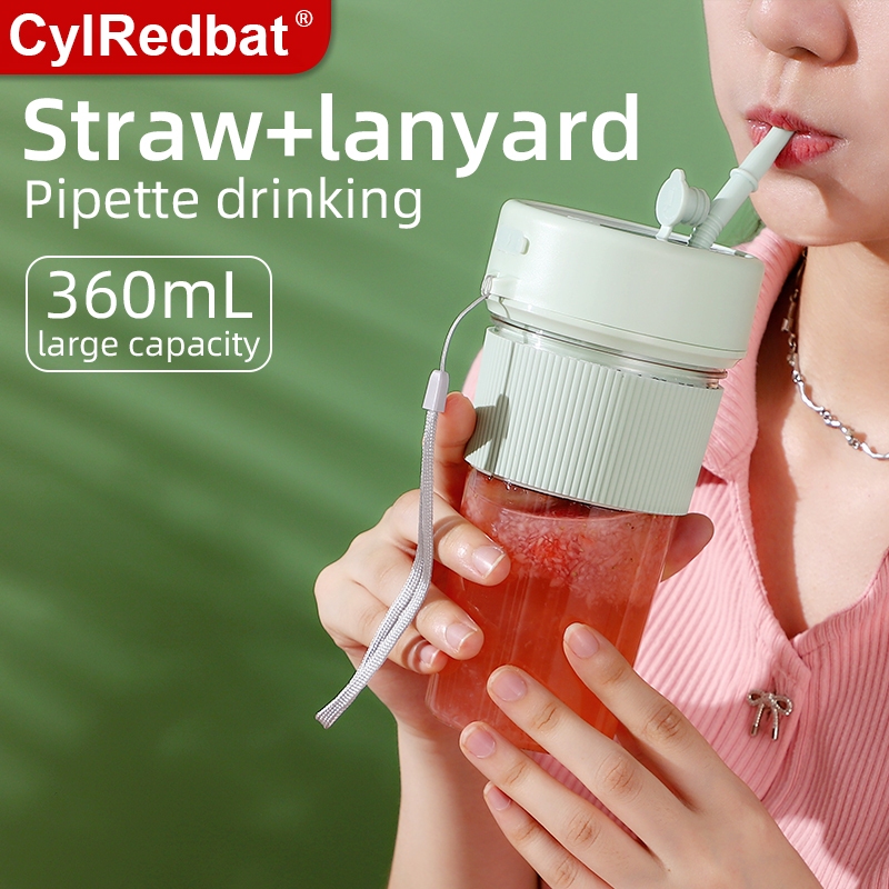 CylRedbat portable wireless juice blender juicer pemerah jus USB Charging 6 Blade gift juice cup  fruit juicer 榨汁机