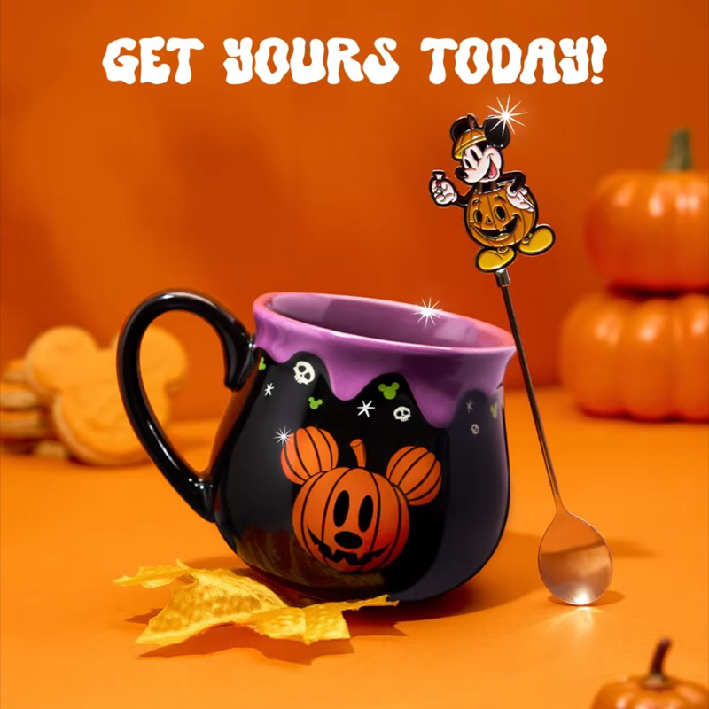 [ReadyStock]Disney Mickey Mouse x The Coffee Bean & Tea Leaf Halloween 2023 Collection Ceramic Mug 470ml 迪士尼米奇联名万圣节系列马克杯