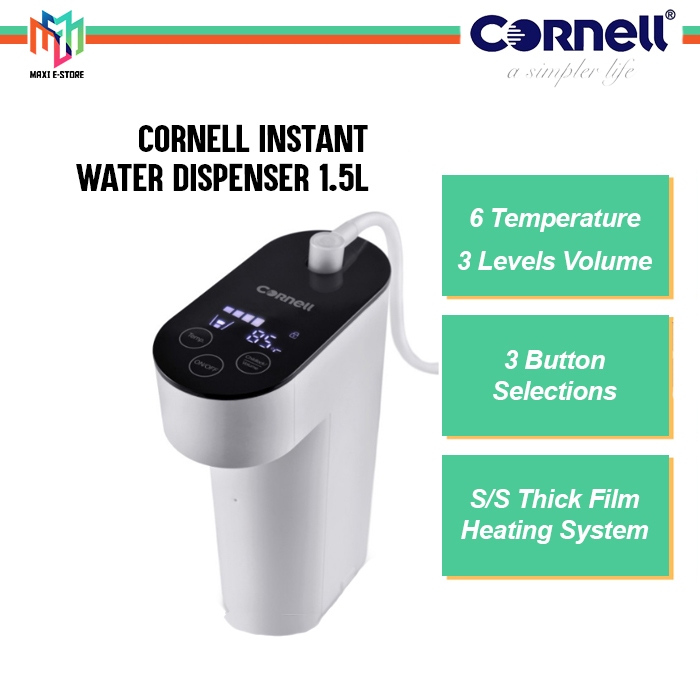 Cornell CID-EP1500X Portable Instant Hot Water Dispenser with 3 selection Fast Boil | CIDEP1500X