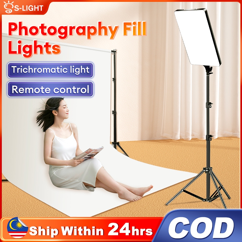 Dimmable LED Light With Stand Studio Video Light Panel Selfie Photography 3200k-6000k For Live Stream Studio Lighting