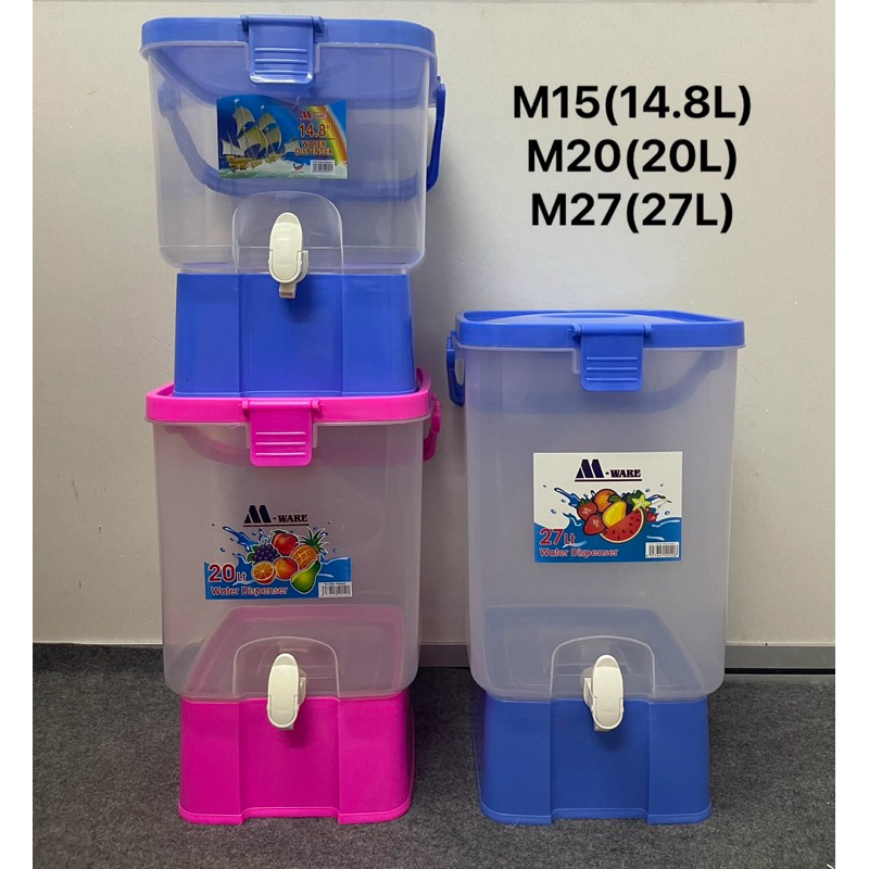 Mware M-Ware  M15 M20 M27  15L 20L 27L  BPA-Free Plastic Water Dispenser Container Bekas Balang Tong Air Minuman Kenduri