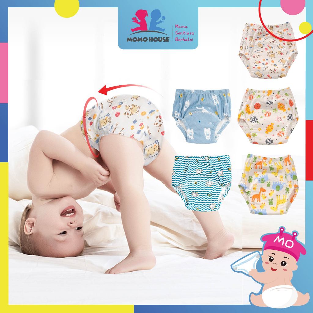 Baby Training Pants Reusable Diapers Leak-proof Waterproof Toddler Kid Potty Learning Pants Seluar Bayi