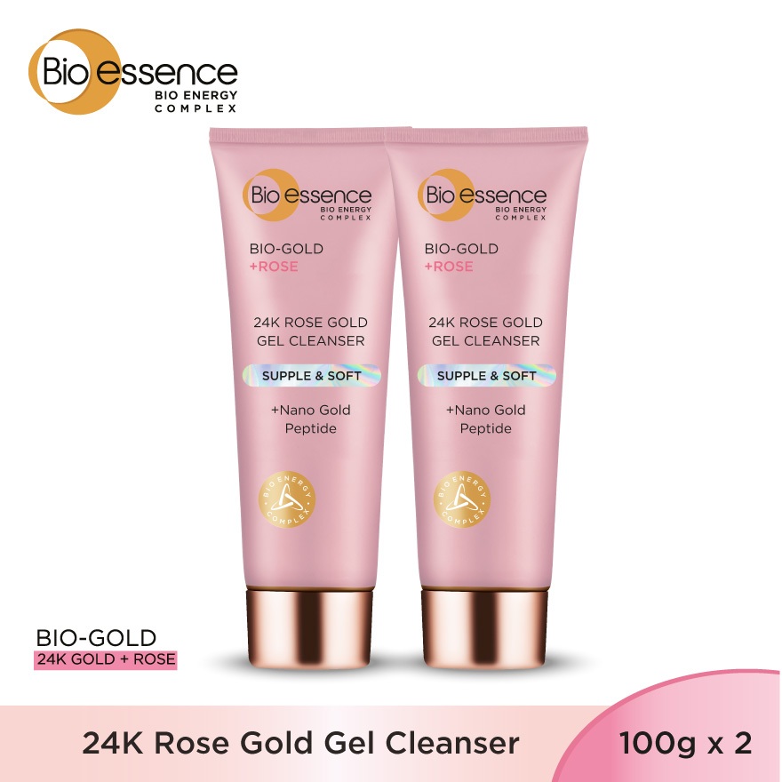 Bio-essence Bio-Gold Rose Gold Cleanser [Twin Pack]