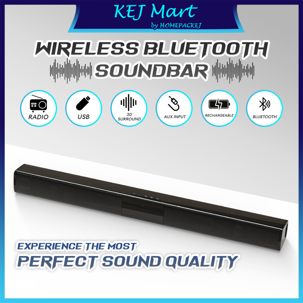 Bluetooth Remote Speaker Soundbar Bluetooth Speakers Hifi Home Theater TV Sound Bar Surround Sound AUX TF FM Radio