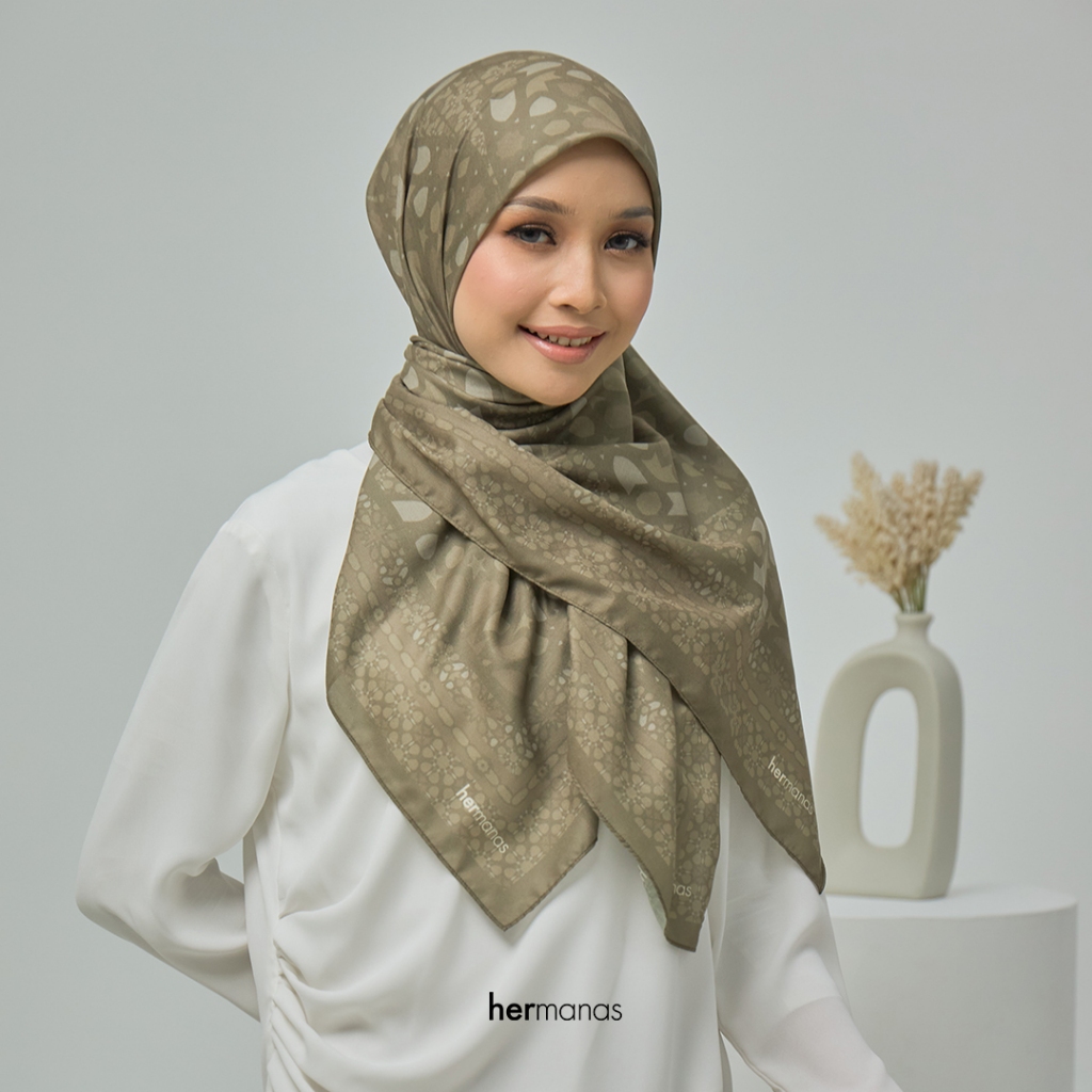 Tudung Bawal Hermanas Earthy Olive