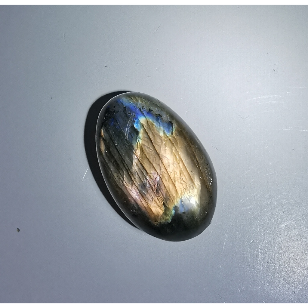 Natural Labradorite 35g-45g Palm Stone Crystal Healing Gemstone 35g-45g天然拉长石手把件