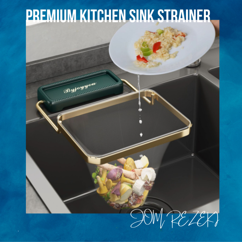 JOM Food Waste Sink Filter Net Kitchen Sink Strainer Drainer Penapis Sinki Dapur Basket Holder Drain Kitchen