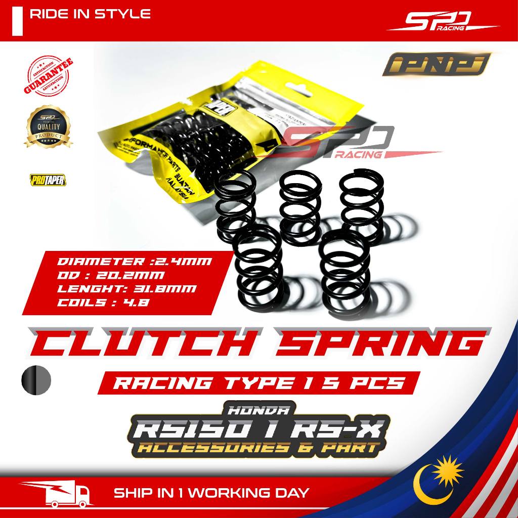 Y15 RSX LC Clutch Spring I Racing Type I 5 PCS / SET PNP ALLOY Protaper Racing For Y15ZR I RS150 / RSX / LC135