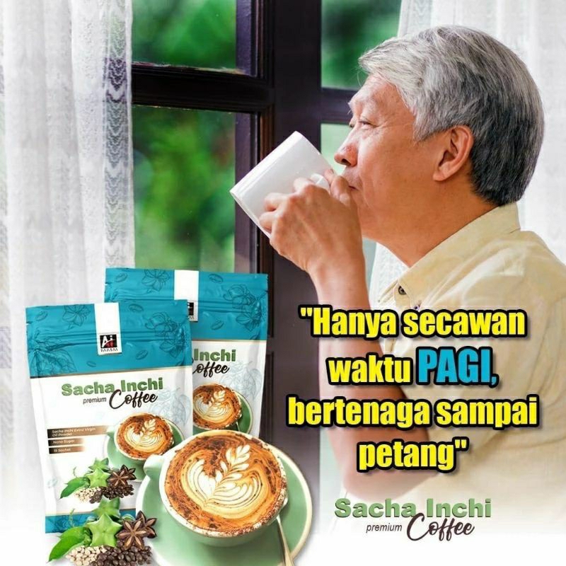 SACHA INCHI PREMIUM COFFEE (15 sachet /Pack) Ai Global Premium Sacha Inchi Coffe Arabica Robusta Omega 3 6 9