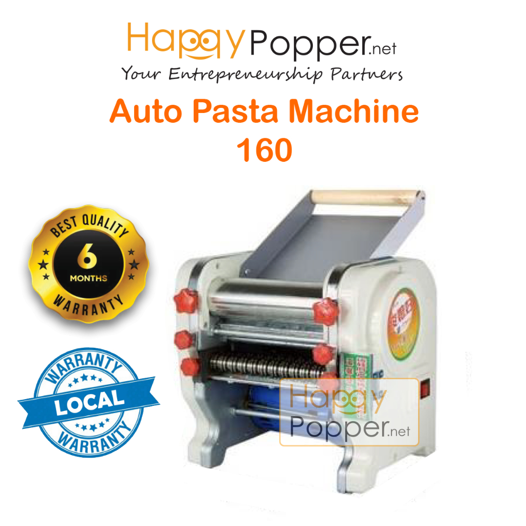 Happypopper Electric Karipap Maker Press Flour Machine Auto Pasta Maker Noodle Mee Automatic Machine 160 Heavy Duty