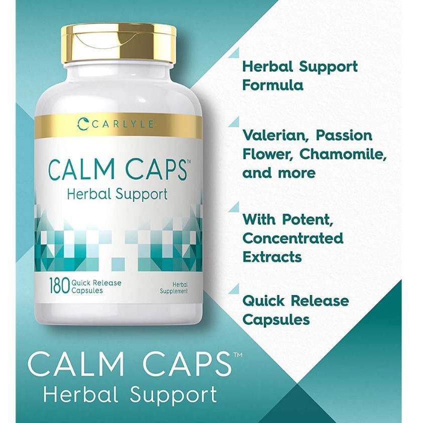 Carlyle Calm Caps 180 Quick Release Capsules (USA)