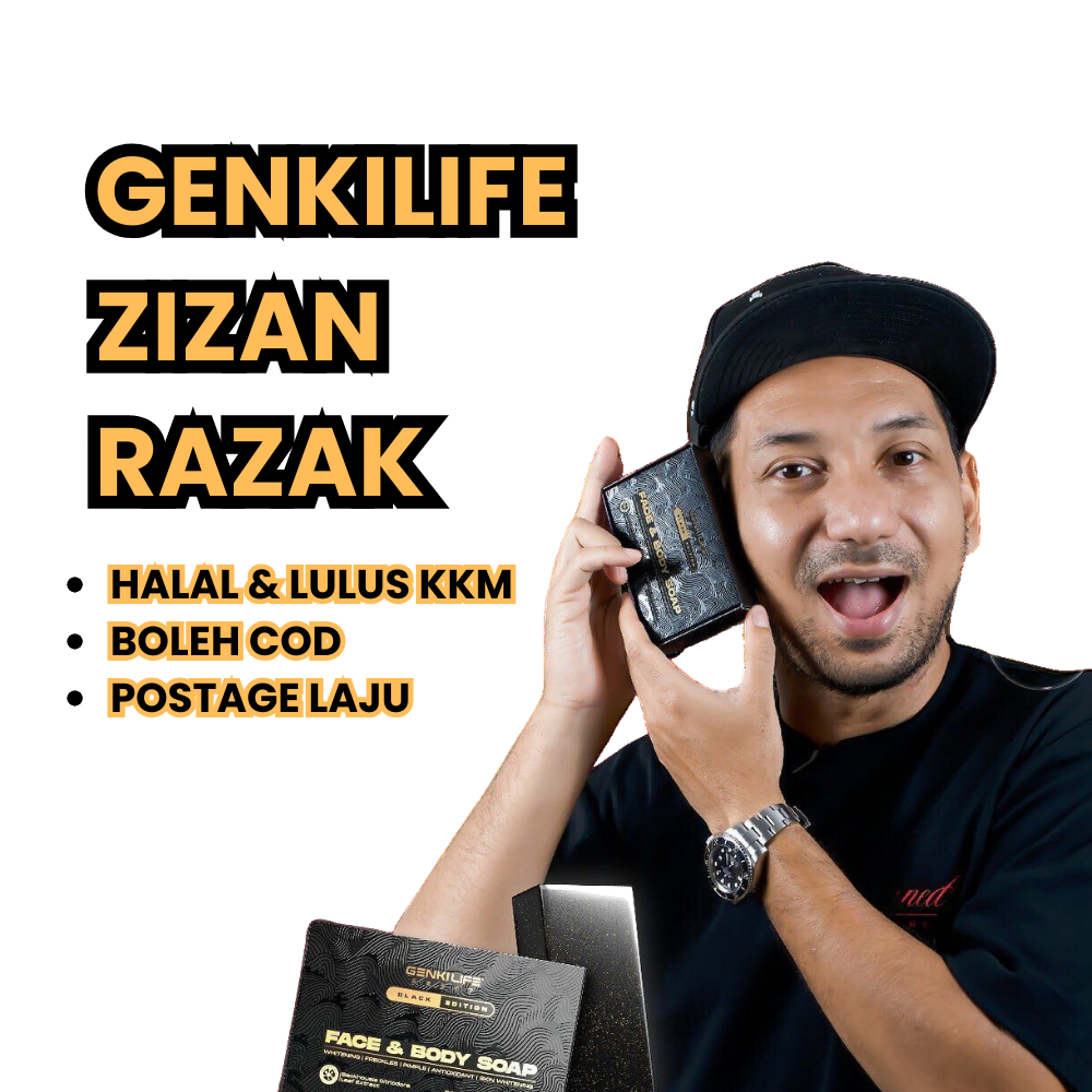 GENKILIFE Sabun Genkilife By Zizan Razak Original HQ Untuk Hilangkan Jerawat Jeragat