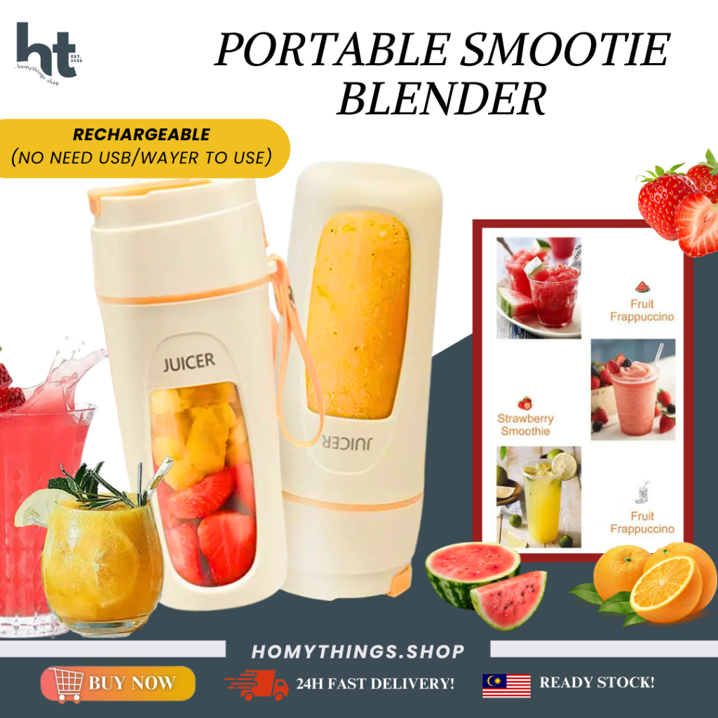 【HT.S】Blender Mini Smoothie UPGRADED Blender Portable Juice Mini Jus Blender Buah 果汁机 HA2004