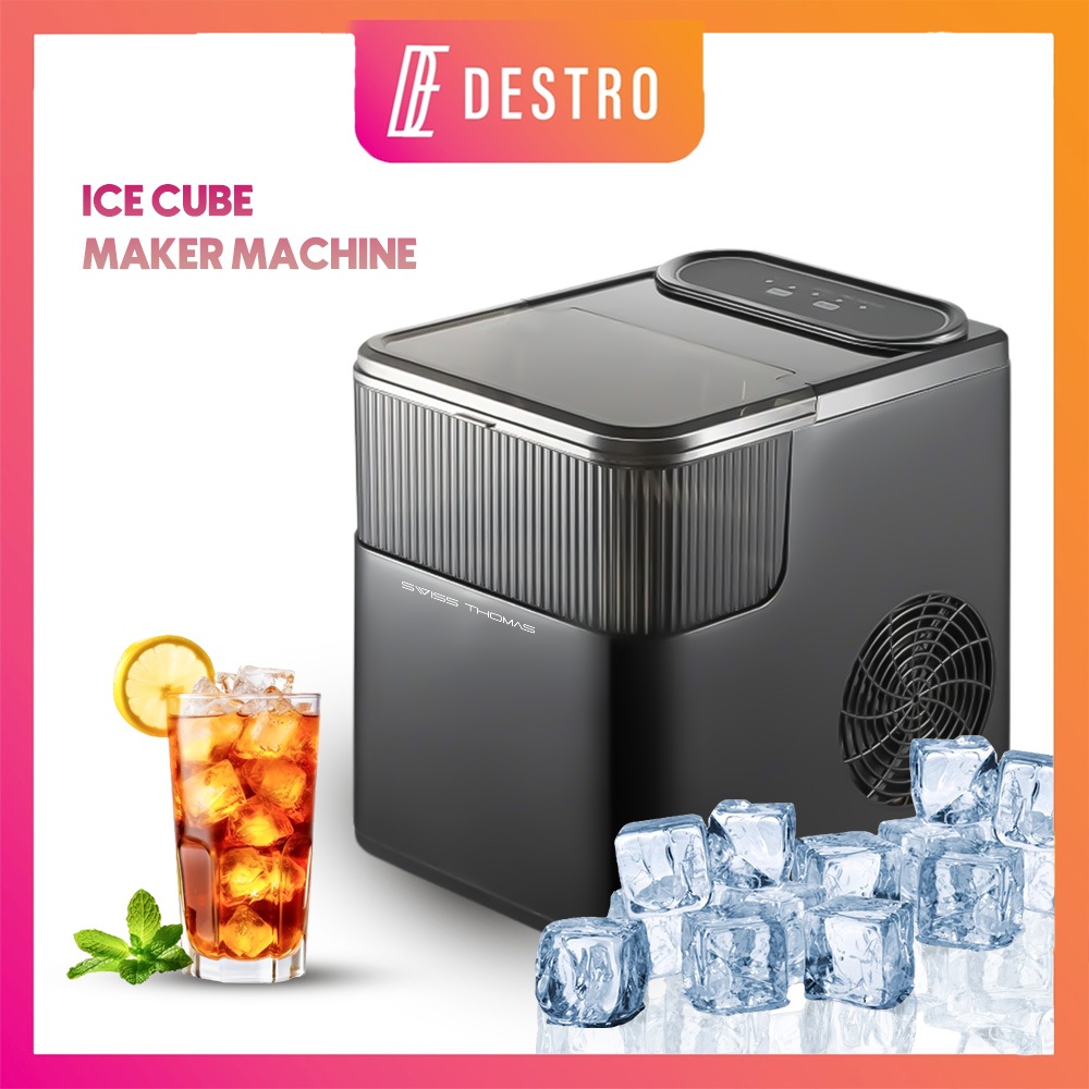 Destro Ice Maker Mesin Pembuat Batu Ais Ice Cube Maker Swiss Thomas