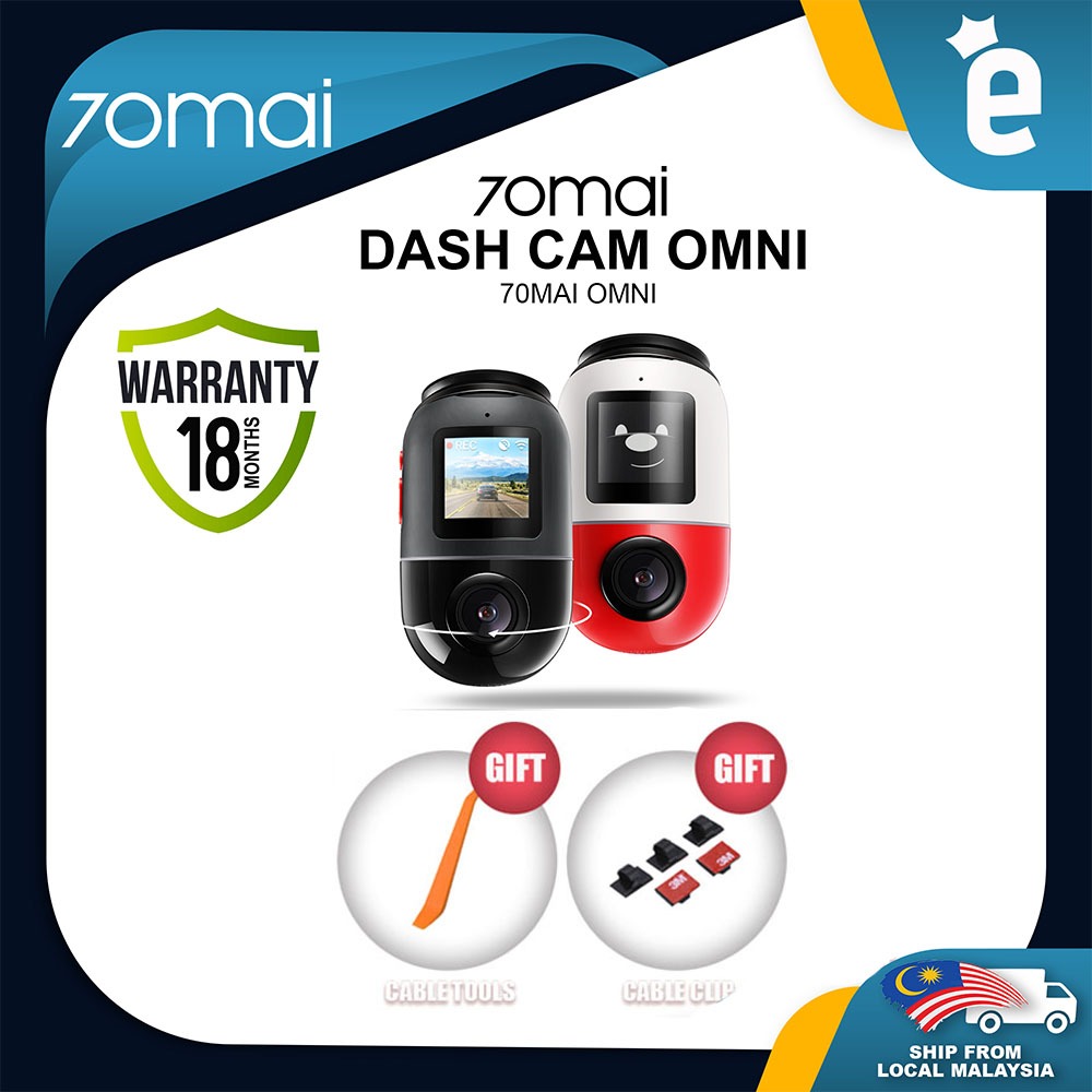 70mai Omni X200 360° Dashcam 4G GPS AI Parking Surveillance HDR Night Vision ADS Voice Control 60 FPS Car Finder