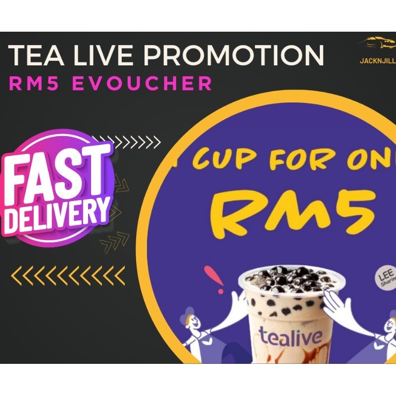 TEALIVE B1F1+RM5 EVOUCHER [FAST DELIVERY] [NEW ACCOUNT]
