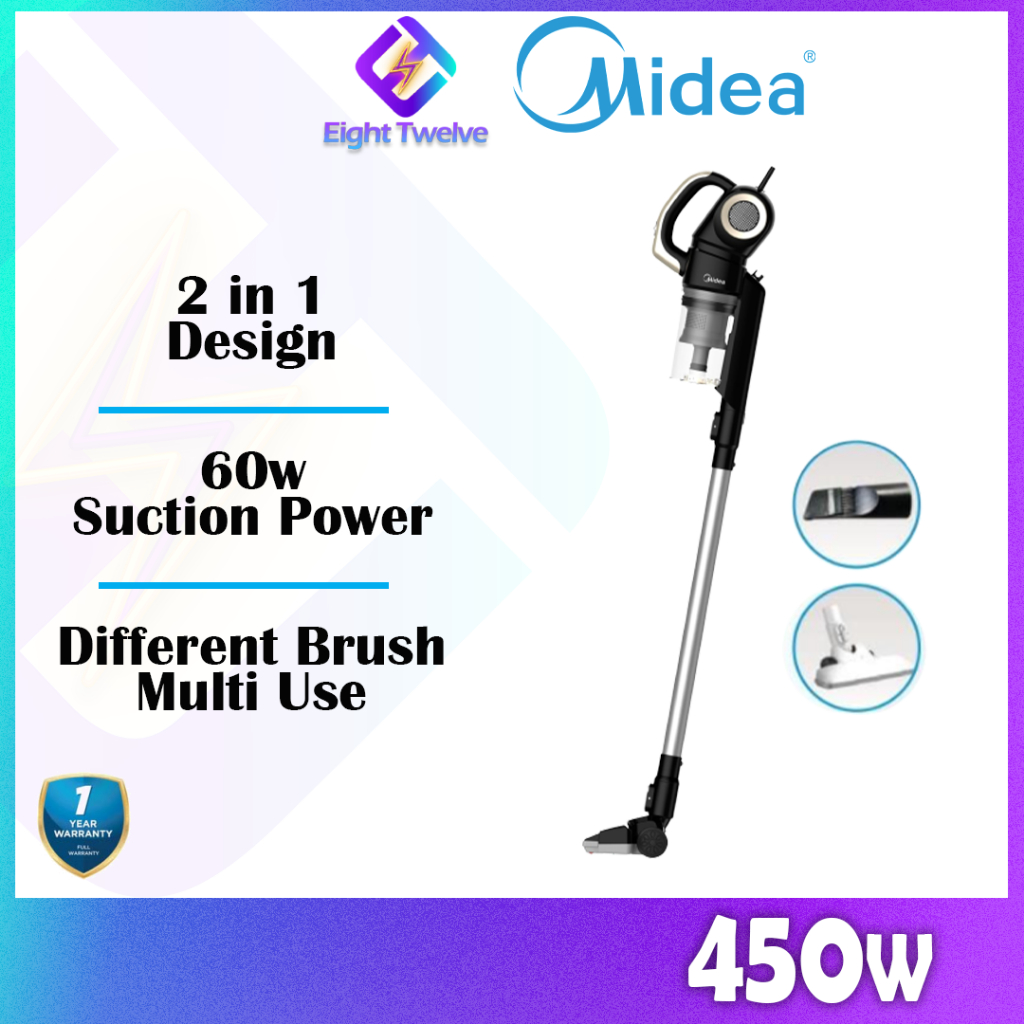 MIDEA Handheld & Stick Vacuum 2 in 1 | MVC-16P-BG