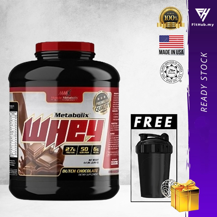 MMX METABOLIX WHEY PROTEIN 4.4lbs, 2kg Protein, Fitness Supplement, Lean Muscle Gain Gym Supplement