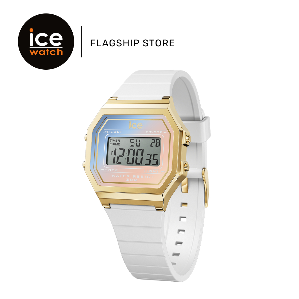 Ice-Watch ICE Digit Retro - White Majestic [022718] | Silicone | Casual