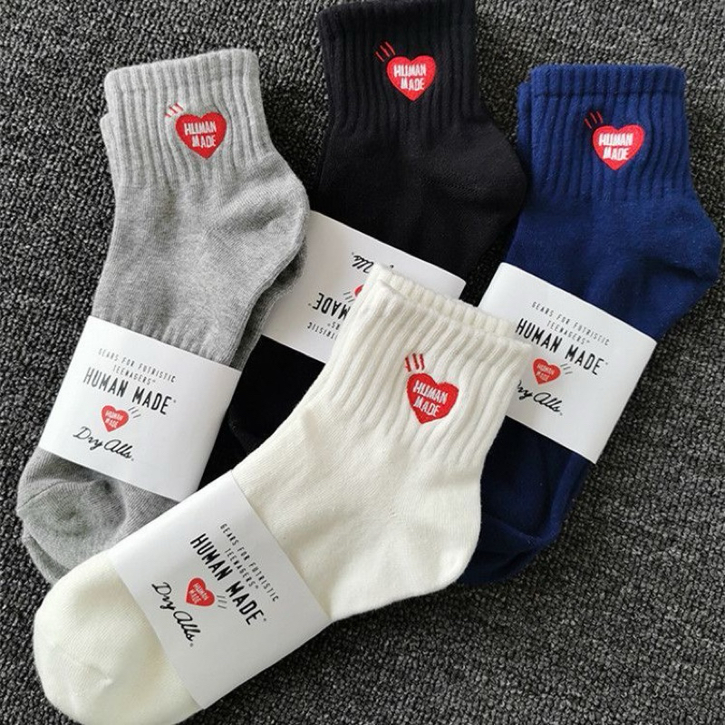 Human Made Embroidery Socks Stokin Unisex Mens Womens Sport Casual