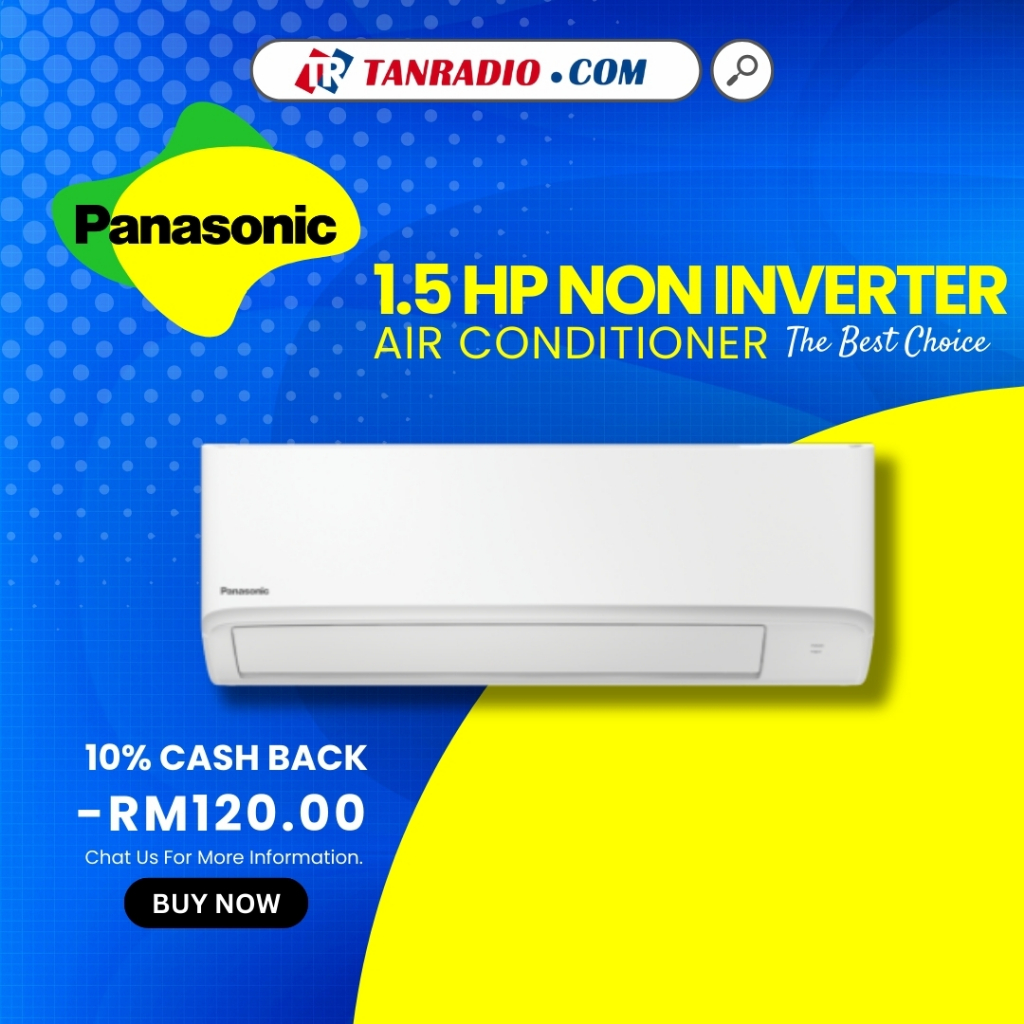 Panasonic R32 Non-Inverter Air Conditioner (1.5HP) CS-PN12WKH