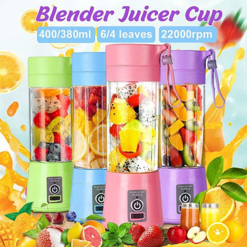 portable and rechargeable battery juice blender 380 ml