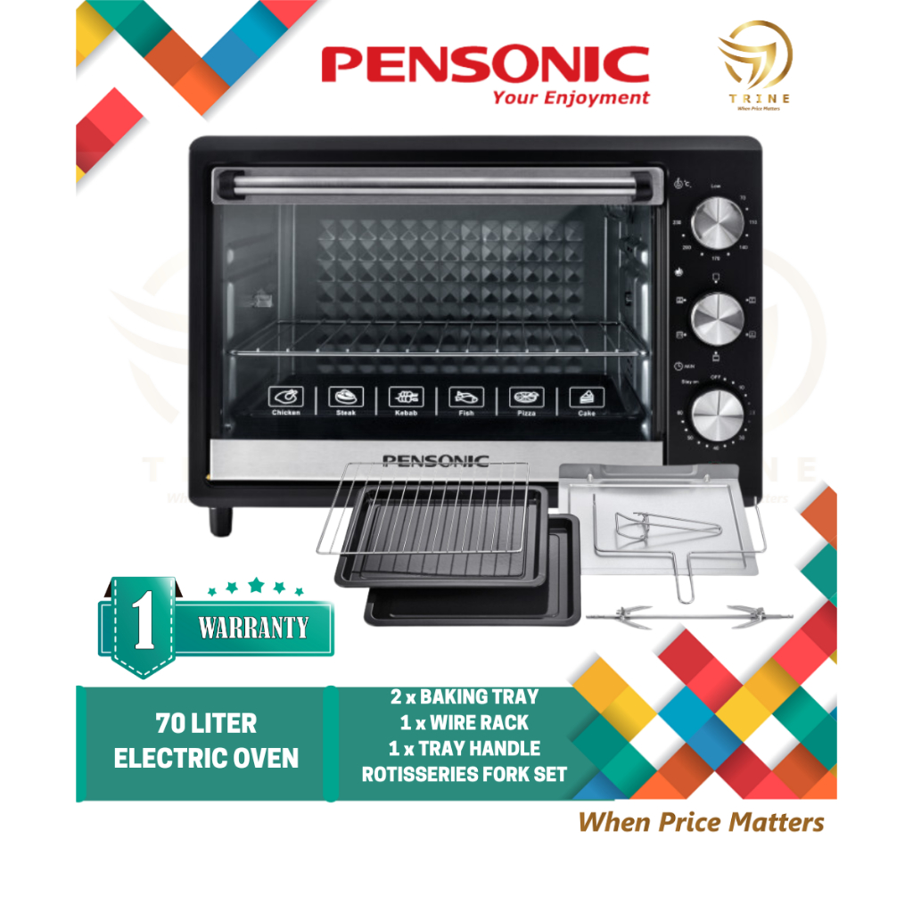 Pensonic 70L Large Electric Oven PEO-7011 / THE BAKER 60L Oven ESM-60LV2/Morgan 60L Oven MEO-602RC 电烤箱 Ketuhar Murah