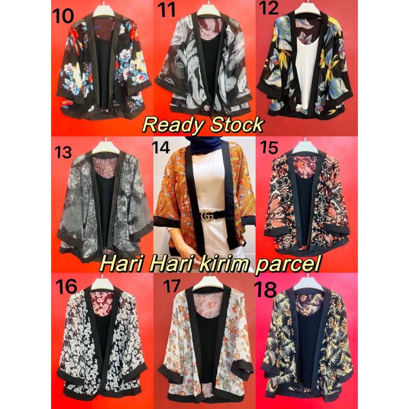 Ready StockGorgeous Korea Style Beach Floral Kimono Cardigan Chiffion OOTD Outwear