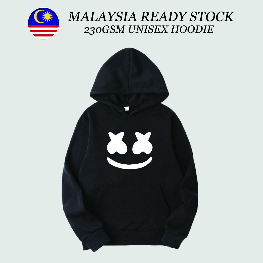 ⚡Ready Stock⚡ Marshmello Hoodie Long Sleeve Jacket Hoodie Man Hoodie Women Baju Hoodie Perempuan Baju Hoodie Lelaki