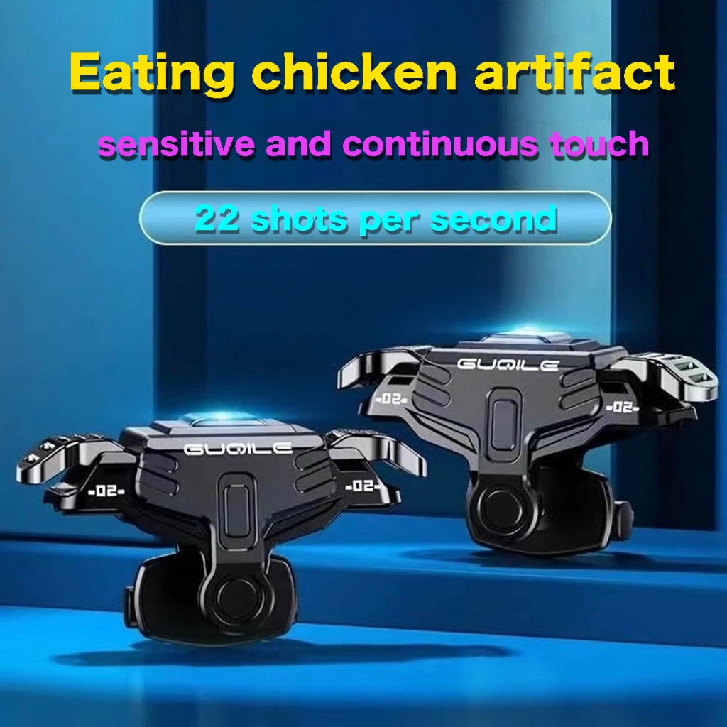 GT03 FPS Shooting Game Fire Button Mobile Phone Game Controller PUBG Mobile Trigger Joystick Aim Button Android iOS