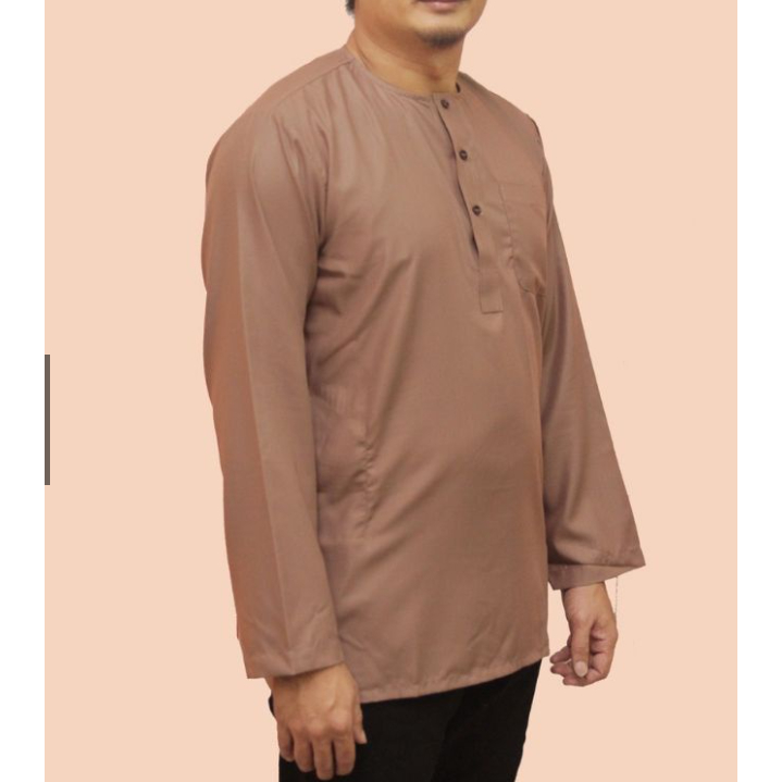 Kurta Lelaki (Tanpa kolar) Material Cotton Sujuk