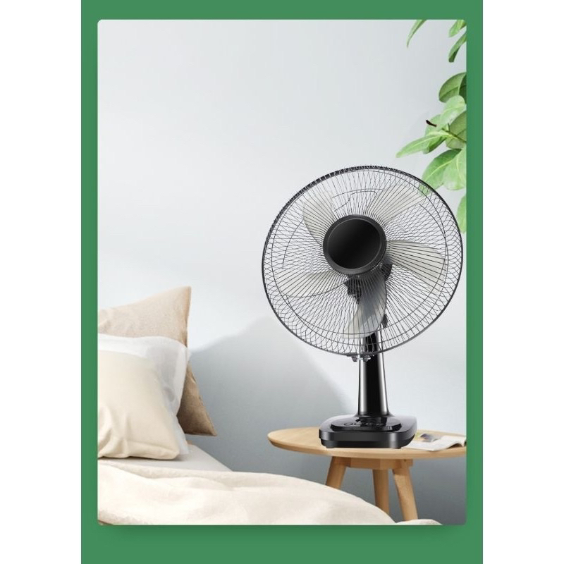Desk fan Desktop Kipas Floor Fan Table Fan 12 inches Fan Small Fan  5 Blades-3 Speed Mode