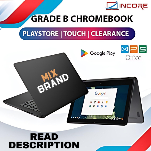 (GRADE B) Chromebook - DELL HP ACER LENOVO ASUS Minor & Major Defect Chrome OS Laptop Budget Murah Notebook Touch Screen