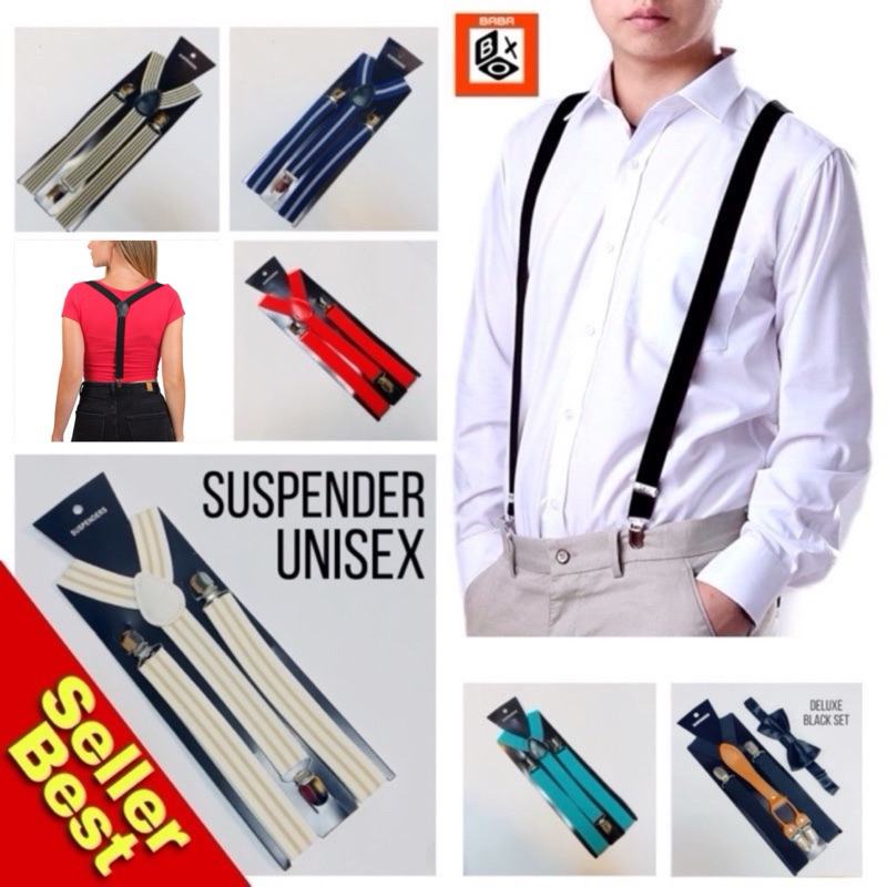 Suspender overall, men women jumpsuit braces strap unisex adult adjustable length men women