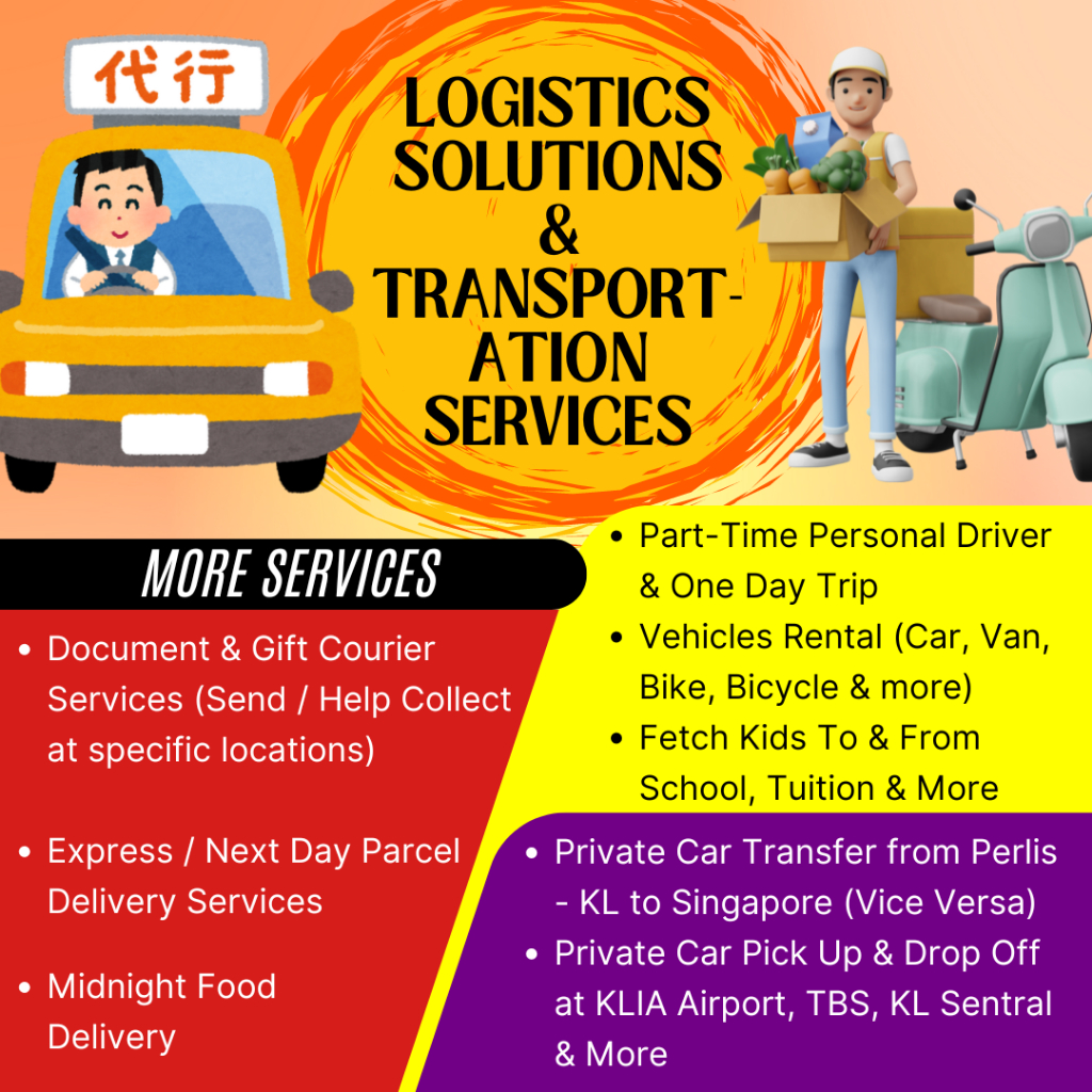 Logistics Solutions & Transportation Services (Pick-up / Drop Off & Delivery Services)