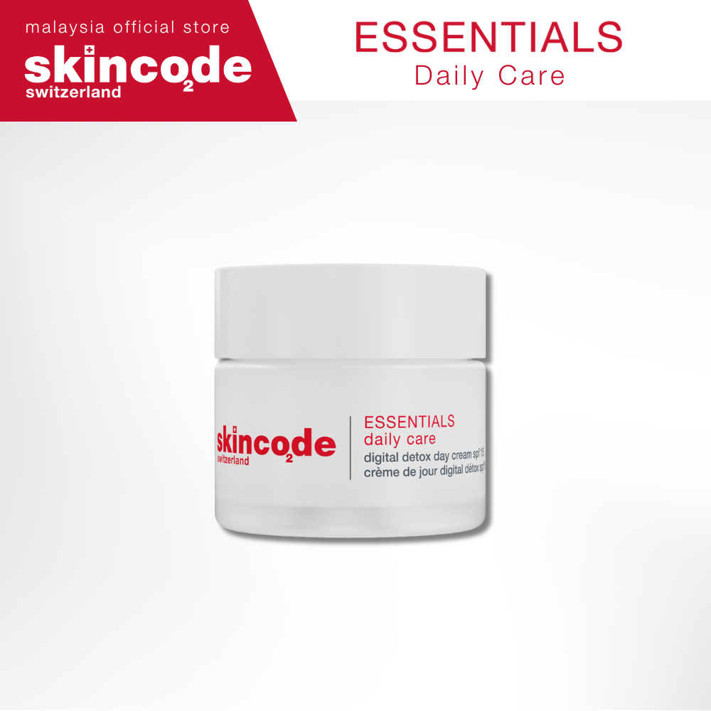 Skincode ESSENTIALS Daily Care Digital Detox Day Cream SPF15 (50ml)