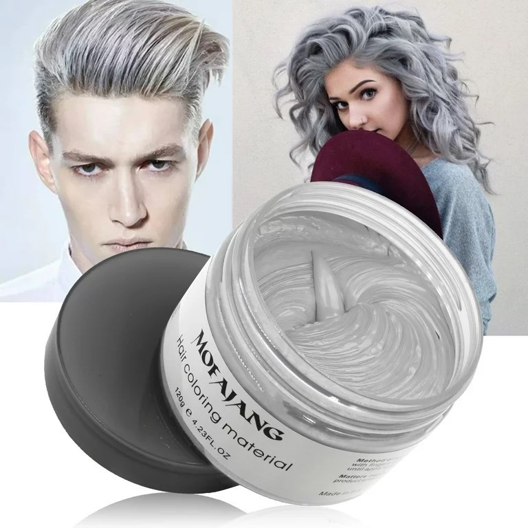 Mofajang Temporary Colour Hair Wax Japan Silver Ash Color 120g (Grey / White / Black / Gold / Blue / Red) 魔法匠