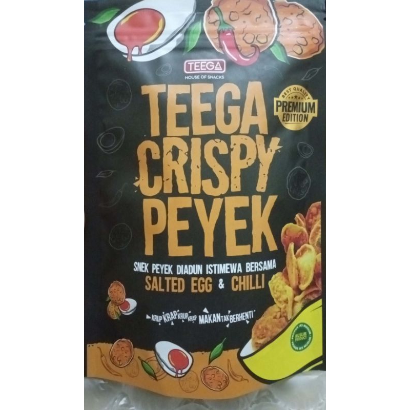 *TEEGA* CRISPY PEYEK SALTED EGG PEDAS HALAL