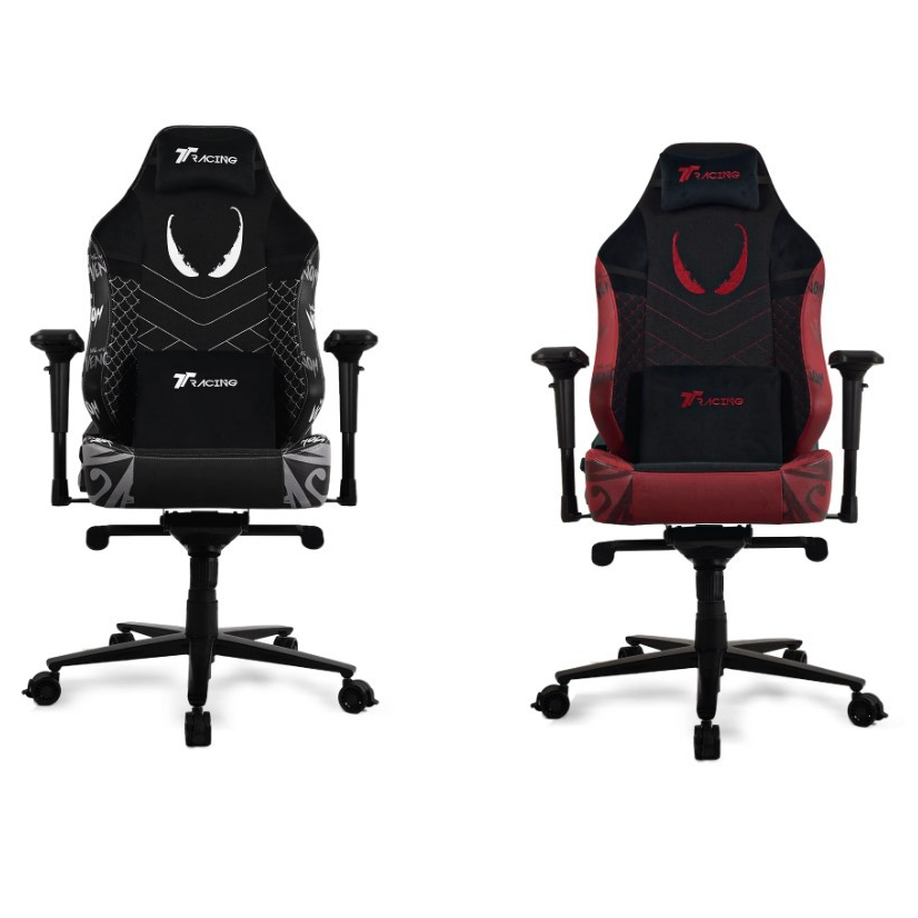 TTRacing MAXX VENOM CRIMSON / SHADWO Marvel Premium Fabric Ergonomic Office Gaming Chair PRE-ORDER