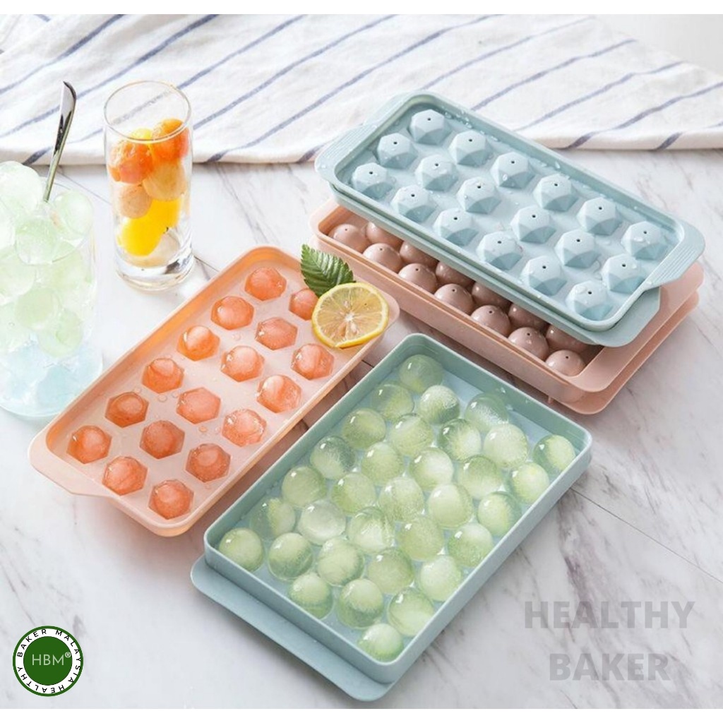 Food Grade Ice Cube Maker Form With Lid for jellyball / jelly maker / Jelly ball tray / Molds Easy-Release