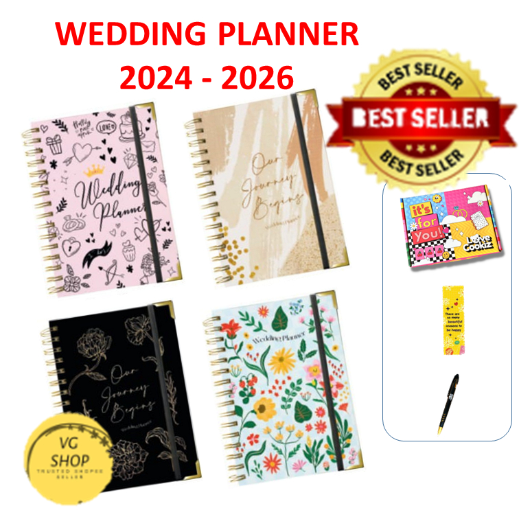 Wedding Planner Book 2024-2026 Planner Kahwin Buku Wedding Planner