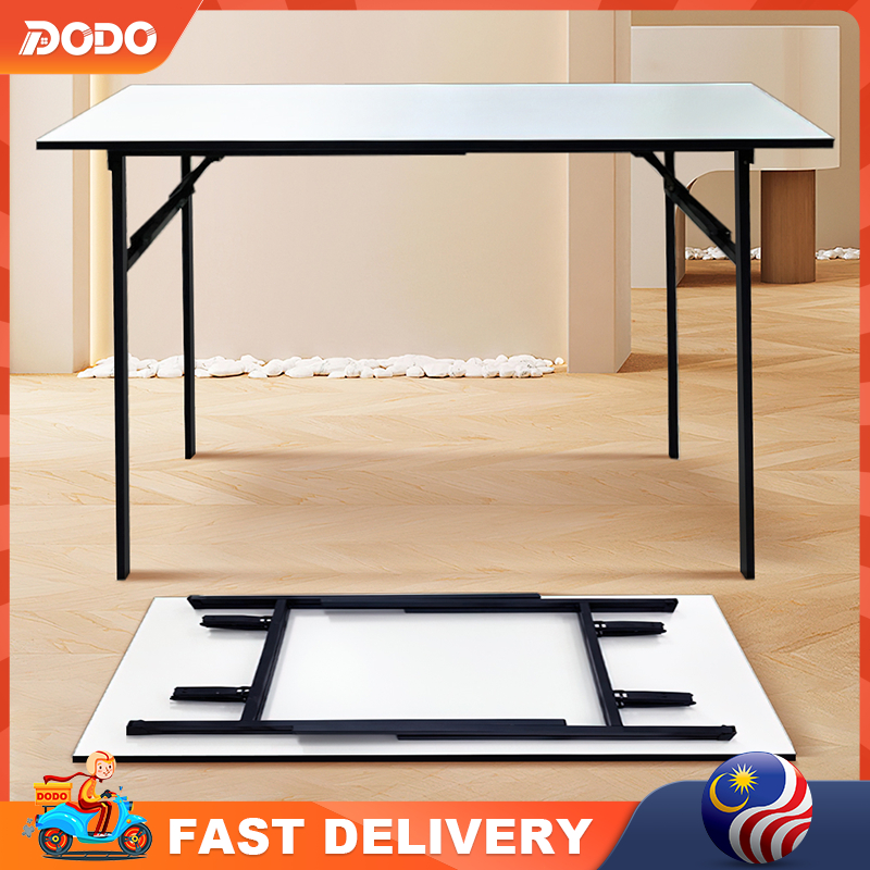 No Need Install Foldable Banquet Table Single Spring Event Folding Dining Table Outdoor Study Table Meja Lipat 折叠桌